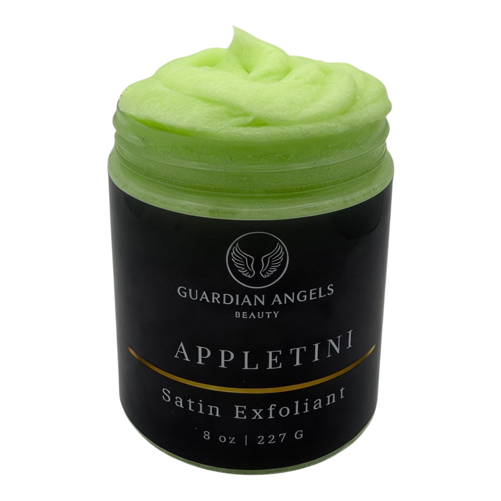 Appletini Satin Exfoliant Body Scrub by Guardian Angels Beauty for Smooth Refreshing Skin