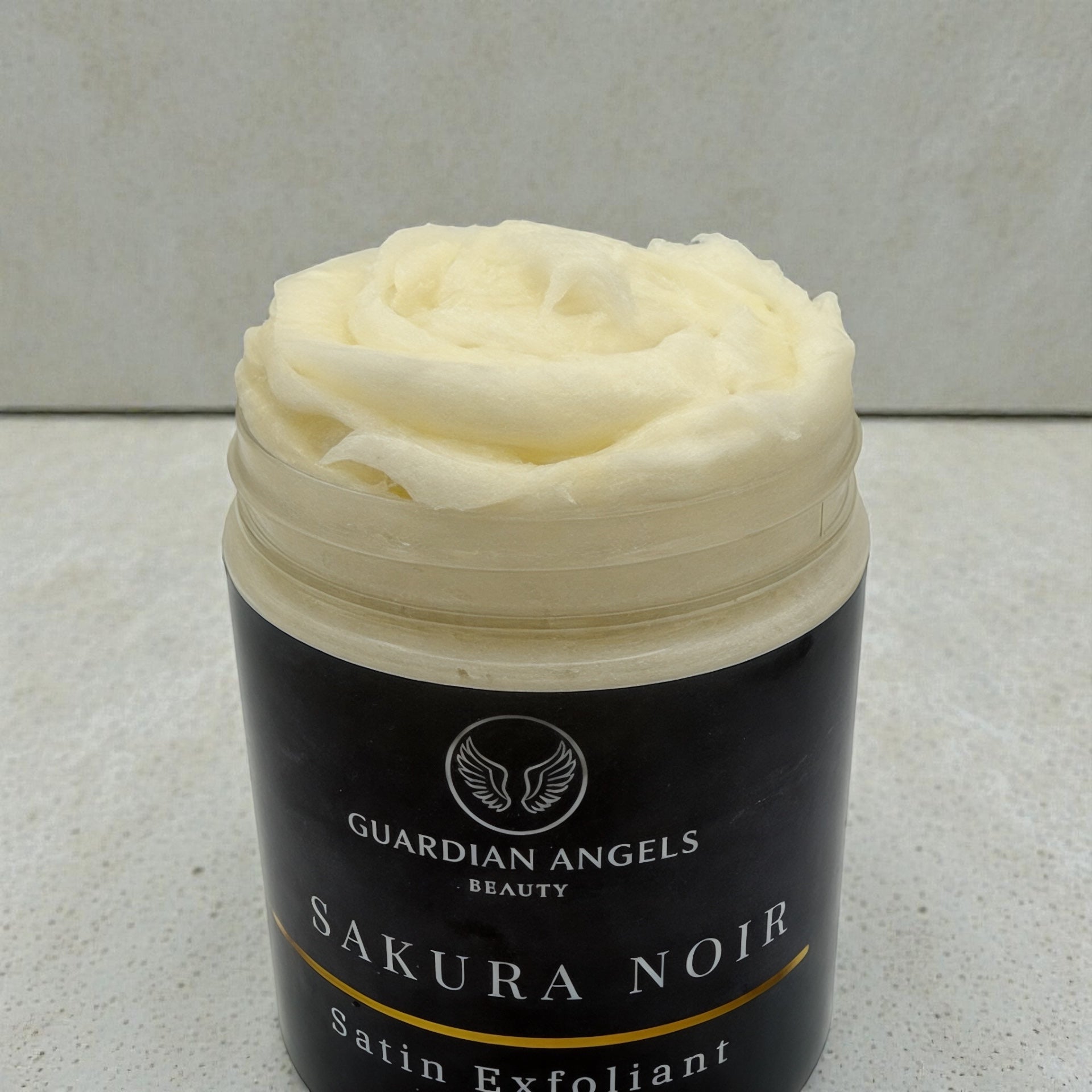 Sakura Noir Satin Exfoliating Body Scrub by Guardian Angels Beauty